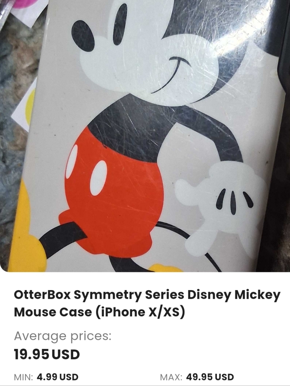 OtterBox Symmetry Disney Mickey Mouse Case for iPhone X/XS - White/Red/Black